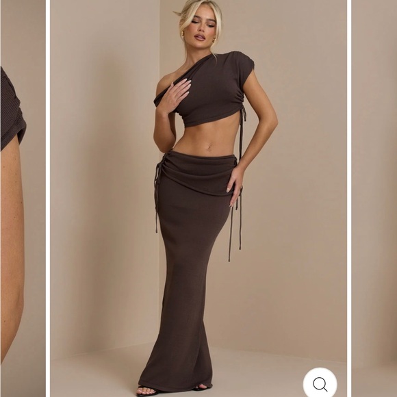 YRIS KNIT COORD | CHOCOLATE size UK 12 - Picture 1 of 3